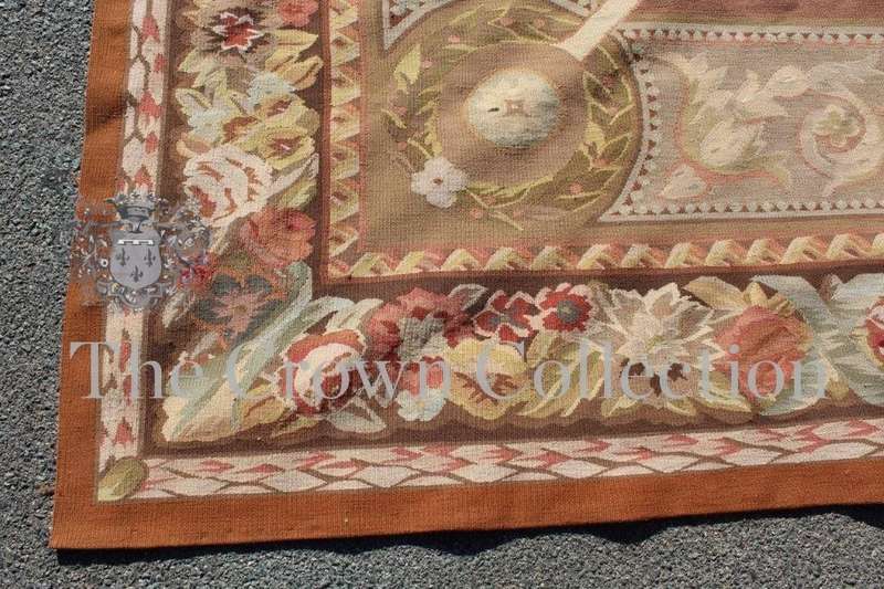 Aubusson Gilt & Cream Needlepoint Carpet