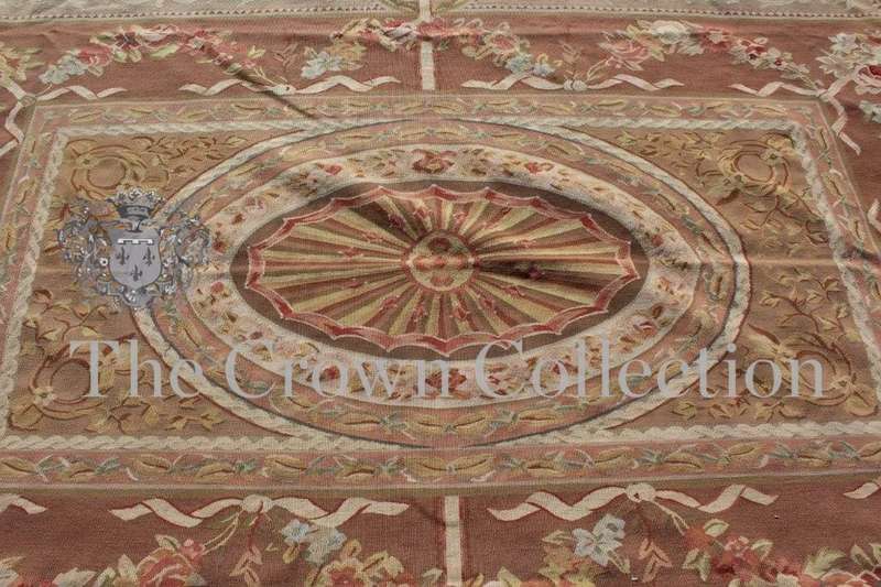 Aubusson Gilt & Cream Needlepoint Carpet