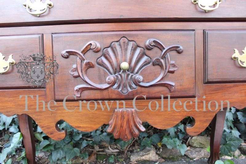 A 19th Century Carved Mahogany High-Boy Chest-on-stand