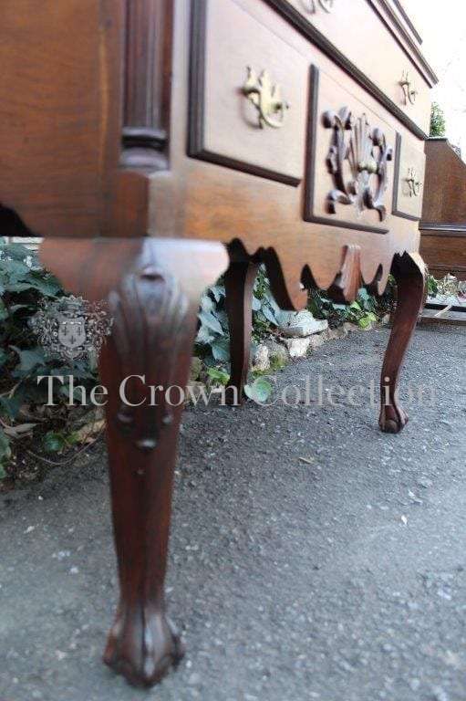 A 19th Century Carved Mahogany High-Boy Chest-on-stand
