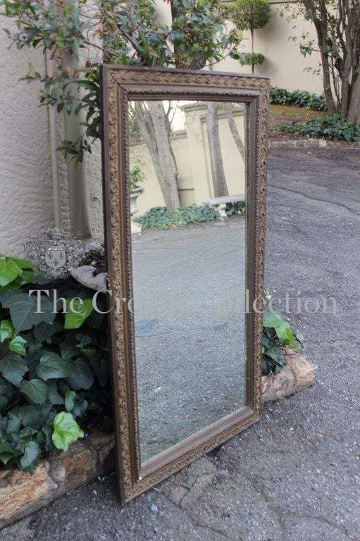 French Wooden Back & Gilt Mirror, circa 1900