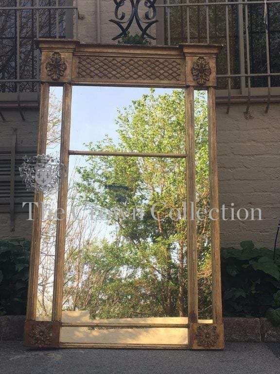 Antique Gilt Framed Pier Glass Mirror