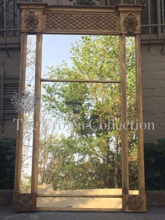 Antique Gilt Framed Pier Glass Mirror