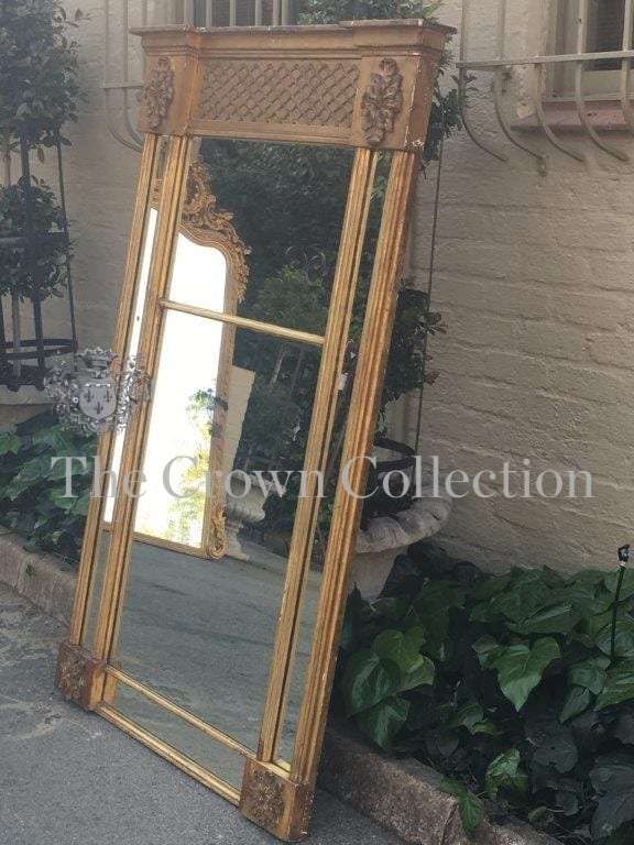 Antique Gilt Framed Pier Glass Mirror