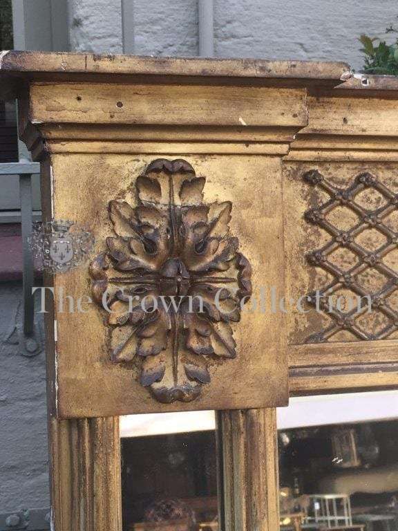 Antique Gilt Framed Pier Glass Mirror