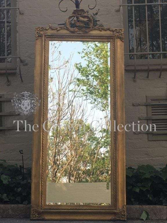 Gilt Framed Rectangular Mirror with Bevelled Plate