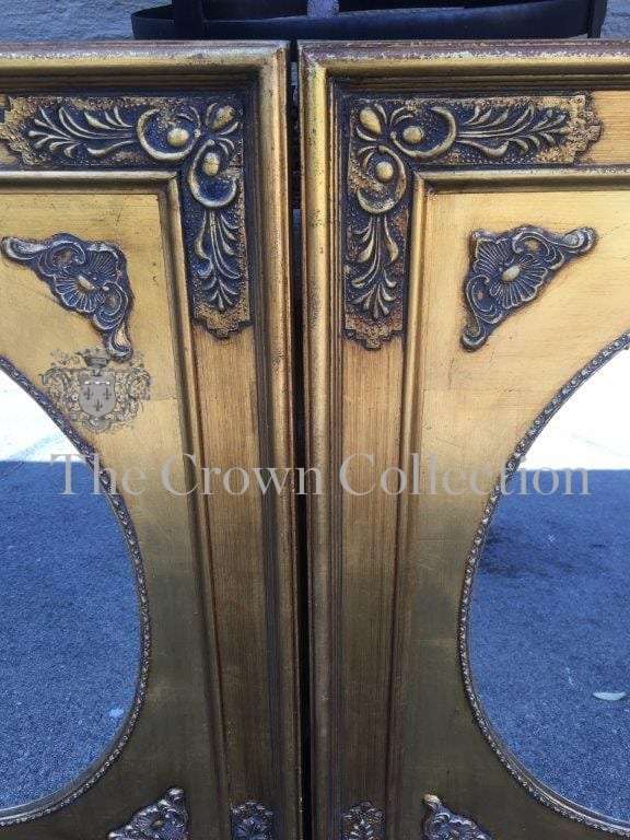 Pair Gilded Framed Mirrors