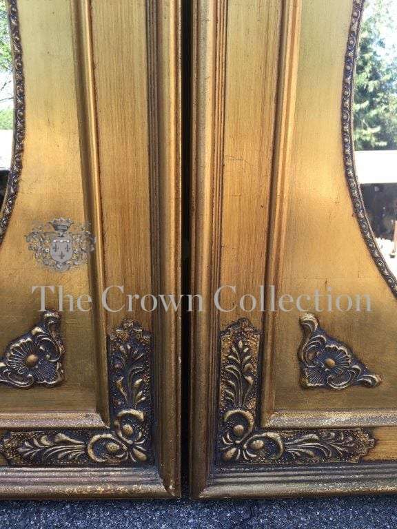 Pair Gilded Framed Mirrors
