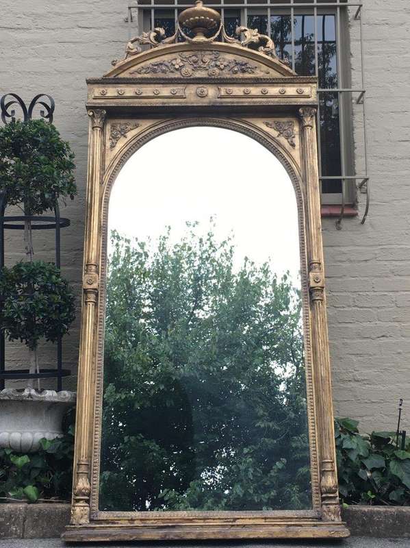 Ornate Oversized Gilded Mirror