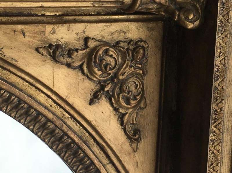 Ornate Oversized Gilded Mirror