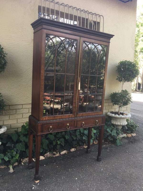 19th Century Mahogany Display Library Bookcase with Astral Glazed Doors
