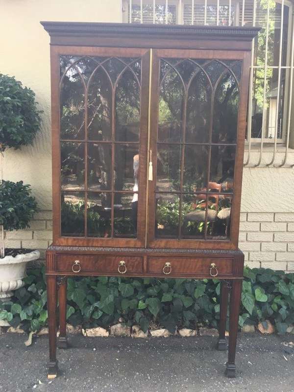 19th Century Mahogany Display Library Bookcase with Astral Glazed Doors