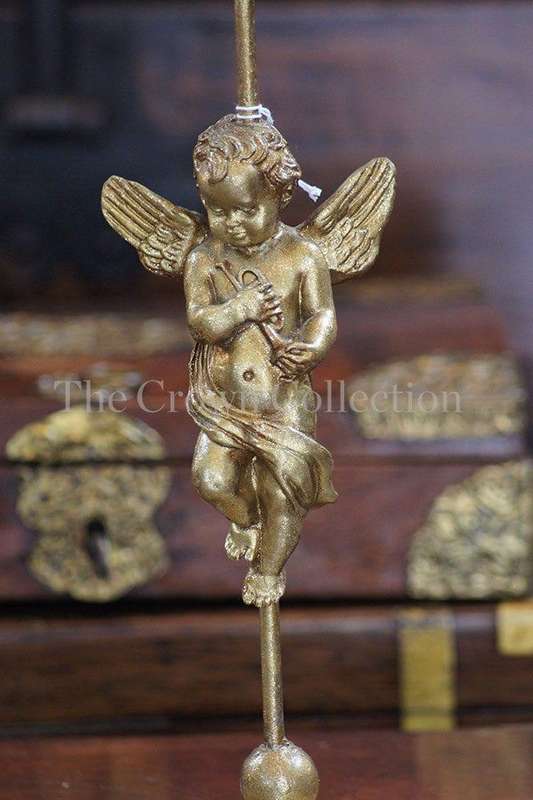 Pair Vintage Brass Gilded Candlesticks
