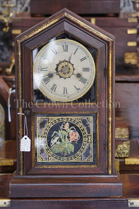 Antique New Haven Tuscan Mantle Clock