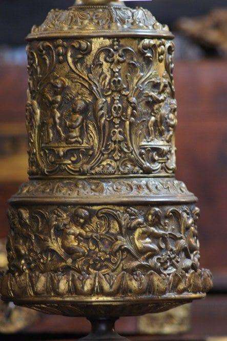Pair Grand Tour Raised Lamps