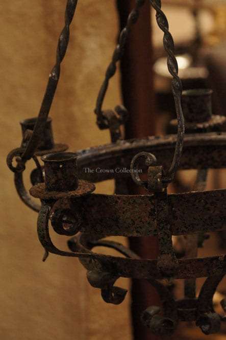 5 Candle Candelabra, Wrought Iron