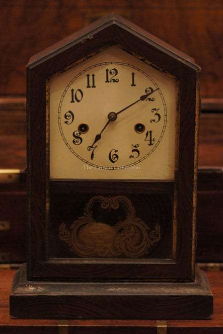 Antique New Haven Gem Striking Chime Clock ND