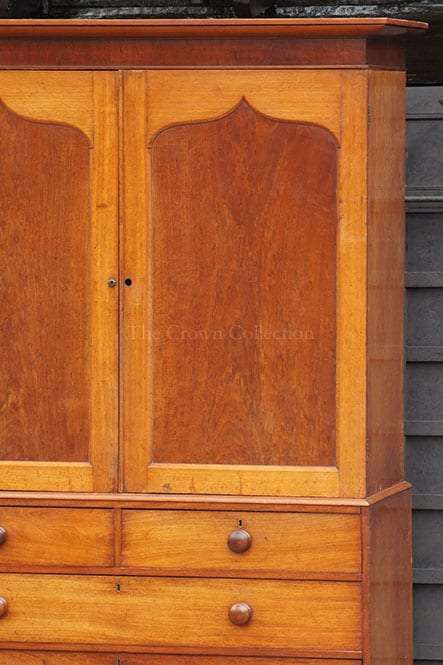 Victorian Mahogany Linen Press