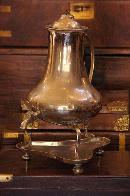Silver Plated 3 Leg Urn on Stand