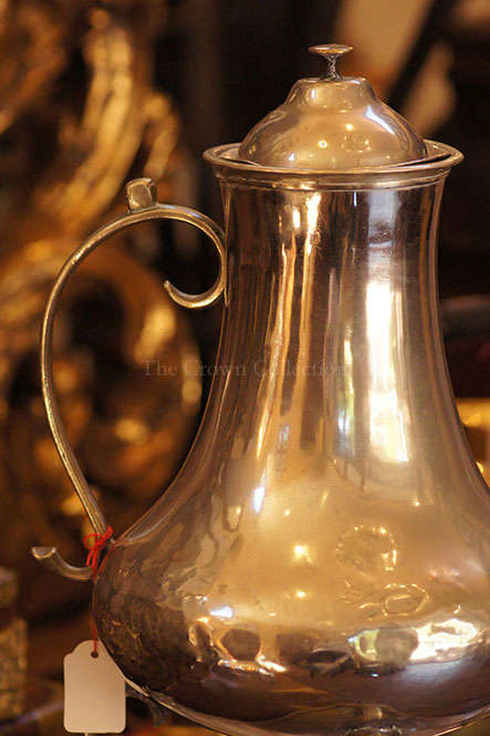 Silver Plated 3 Leg Urn on Stand