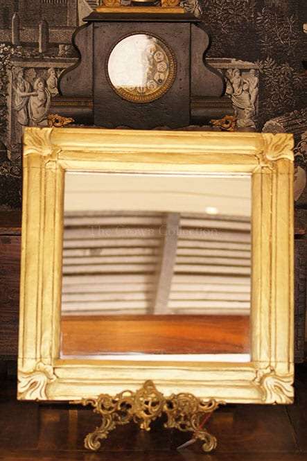 Square Gold Framed Mirror