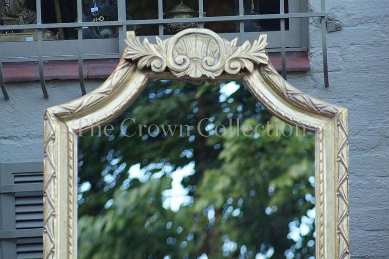 Dark gold gilded mirror