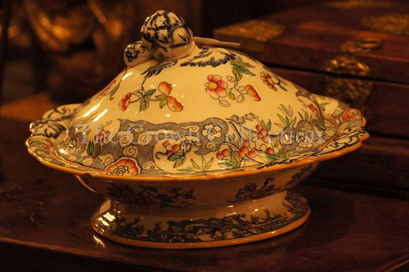 Antique rose tureen