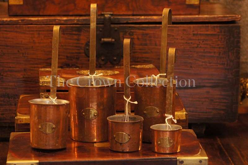 Set of 5 copper measures
