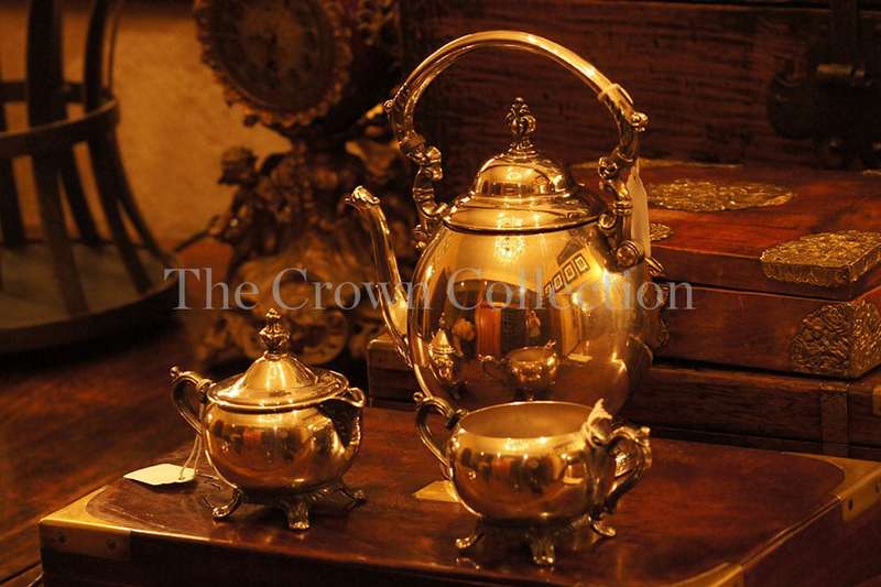 Set of 3 F.B. Rogers Silver Plated Tea Set
