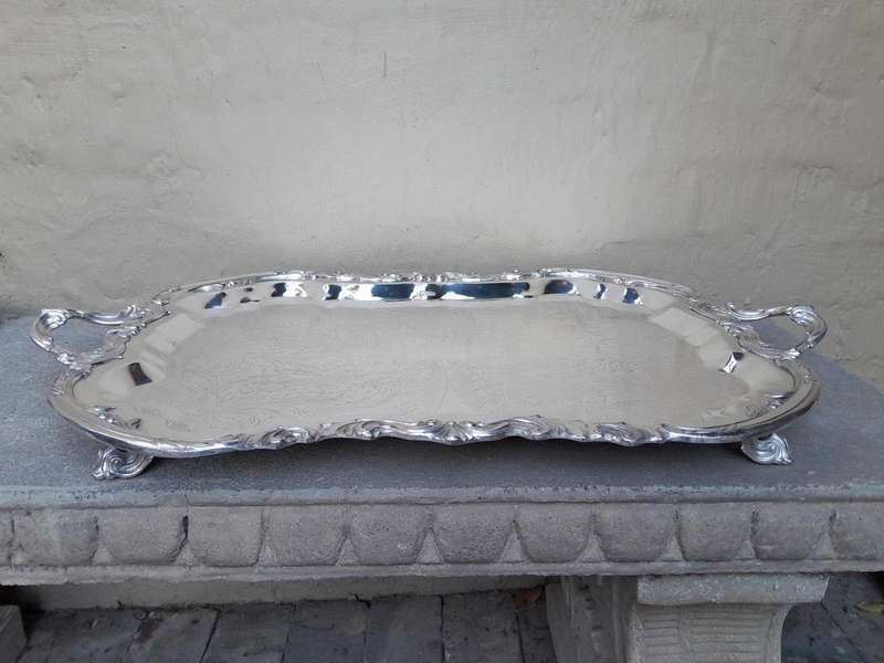 A 20th Century Exceptionally Large EPNS French Rococo Style Tray