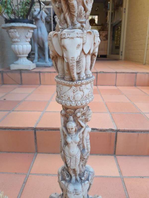 A Set of Three Columns / Candle Holders
