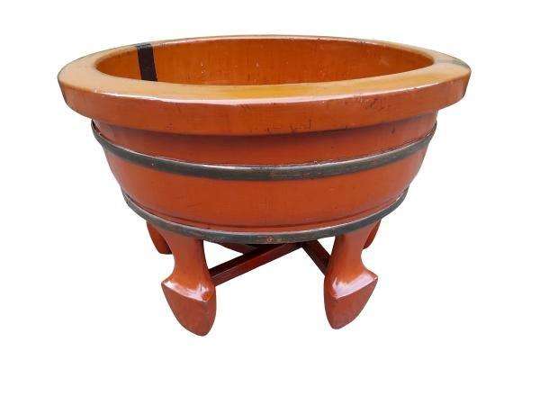 An Antique Original Chinese Wooden Basin on Stand