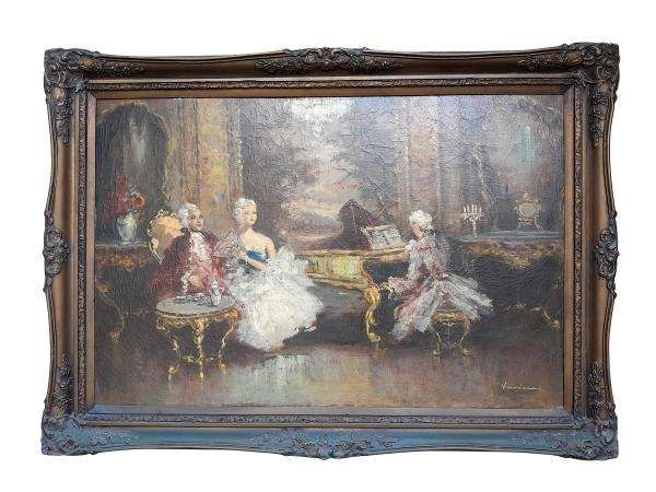 A 20th Century French School Oil Painting Signed