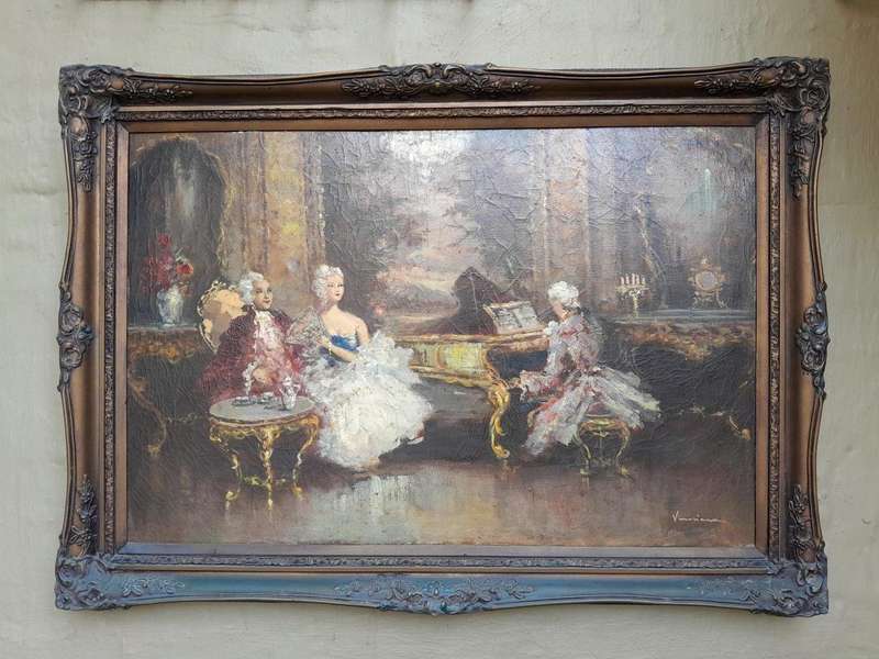 A 20th Century French School Oil Painting Signed