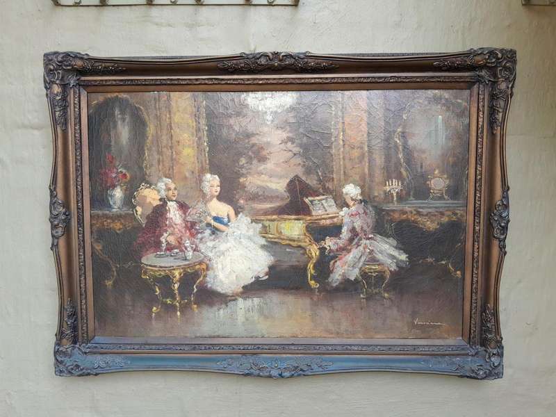 A 20th Century French School Oil Painting Signed