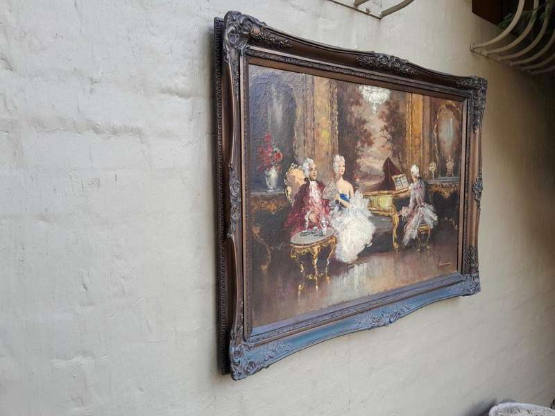 A 20th Century French School Oil Painting Signed