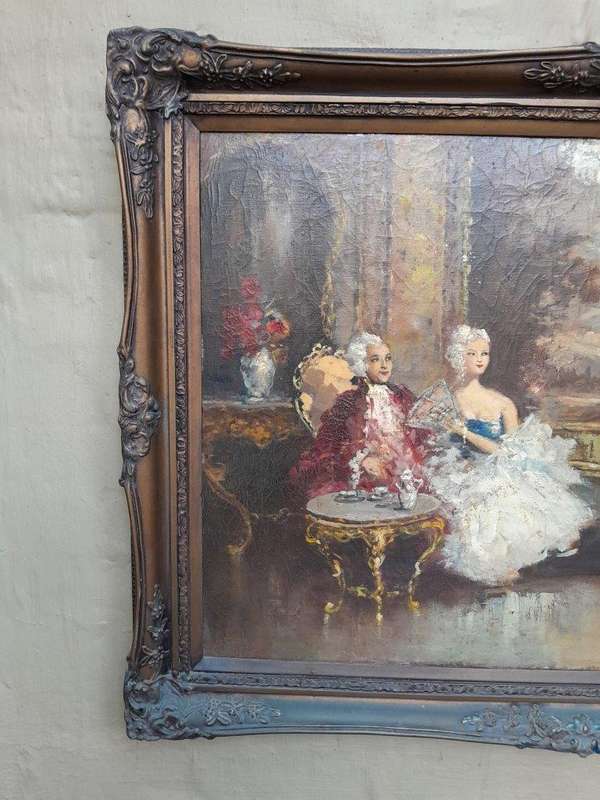 A 20th Century French School Oil Painting Signed