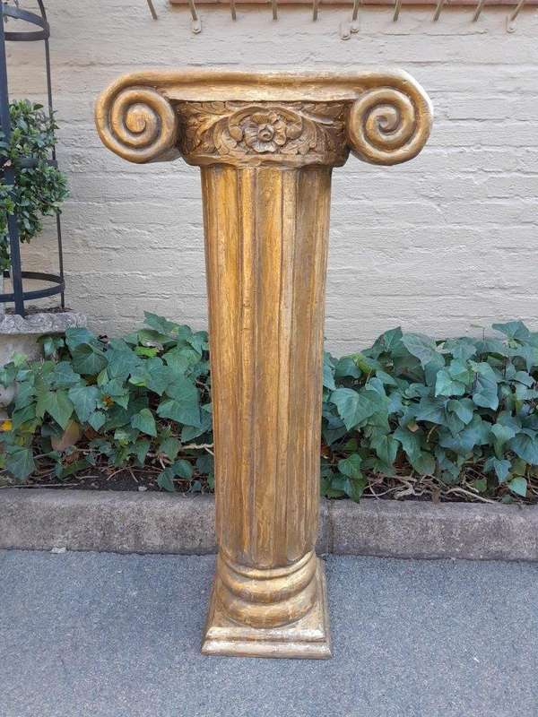 An Antique Circa 1900s Pair of Teak Wooden Plinths