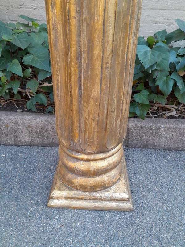 An Antique Circa 1900s Pair of Teak Wooden Plinths