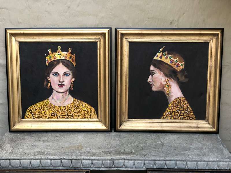 Special product - PAIR "Daughter of a King" canvas portraits for SAXEN ONLY