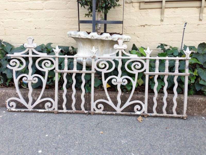 A Set Of 7 Victorian Broekie Lace Iron Panels