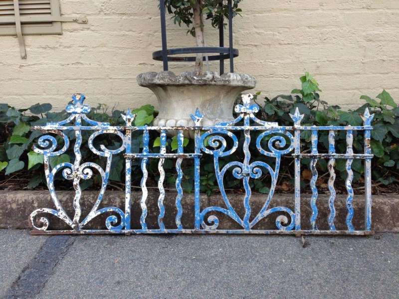 A Set Of 7 Victorian Broekie Lace Iron Panels