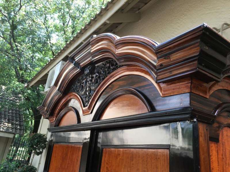 19th Century Colonial Ebonised Coromandel Beefwood Cabinet