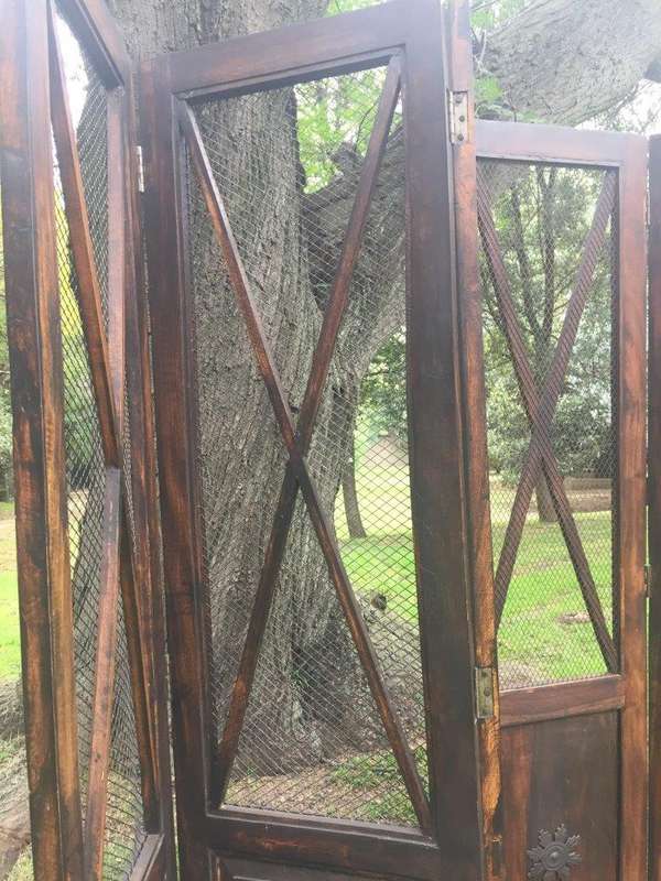 A Pair of 20th Century Wooden Screens/Room Dividers