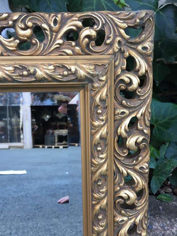 Pair Gilded Bevelled Mirrors