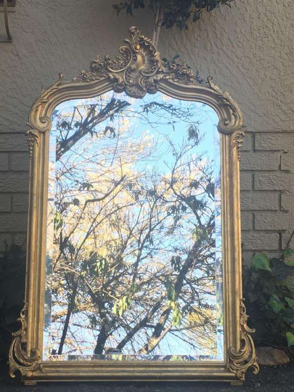 20th Century Rococo Style Giltwood Pier Mirror