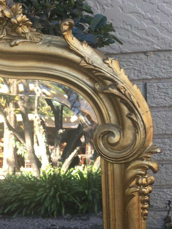 20th Century Rococo Style Giltwood Pier Mirror