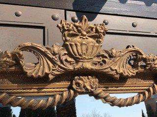 Ornately Carved and Gilded Beveled Mirror (various shades of gold available)