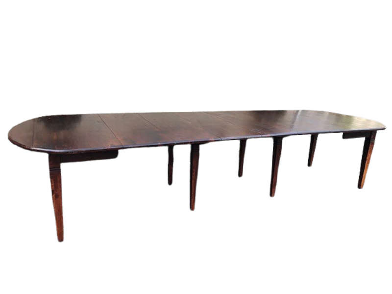 A Solid Hardwood / Cypress Dropside Extension Dining Table  (14 Seater)