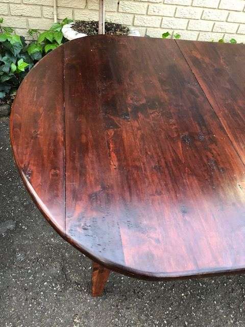 A Solid Hardwood/Cypress Dropside Extension Dining Table  (14 Seater)